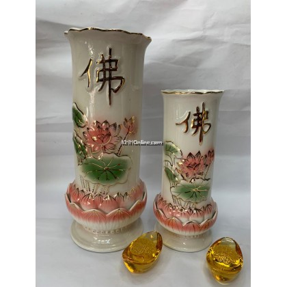 筒莲花花瓶