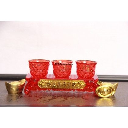 水晶茶杯3/5个（套）